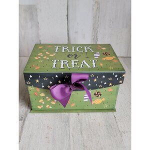 Cardboard trick or treat Halloween home box Decor unique